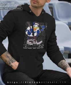 St Louis Blues Donald Duck Hockey Shirt 1 St Louis Blues Donald Duck Hockey Shirt Hoodie