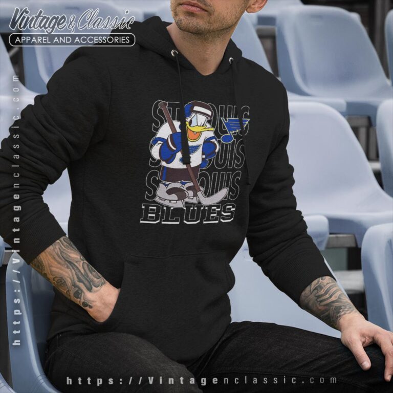St Louis Blues Donald Duck Hockey Shirt Hoodie St Louis Blues Donald Duck Hockey Shirt Hoodie