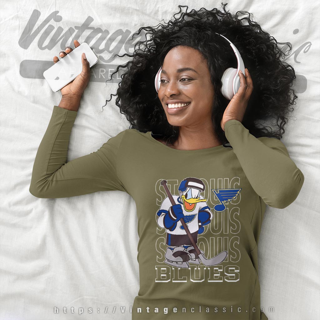 St Louis Blues Donald Duck Hockey Shirt St Louis Blues Donald Duck Hockey Shirt