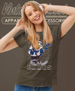 St Louis Blues Donald Duck Hockey Shirt 6 St Louis Blues Donald Duck Hockey Shirt Women T shirt