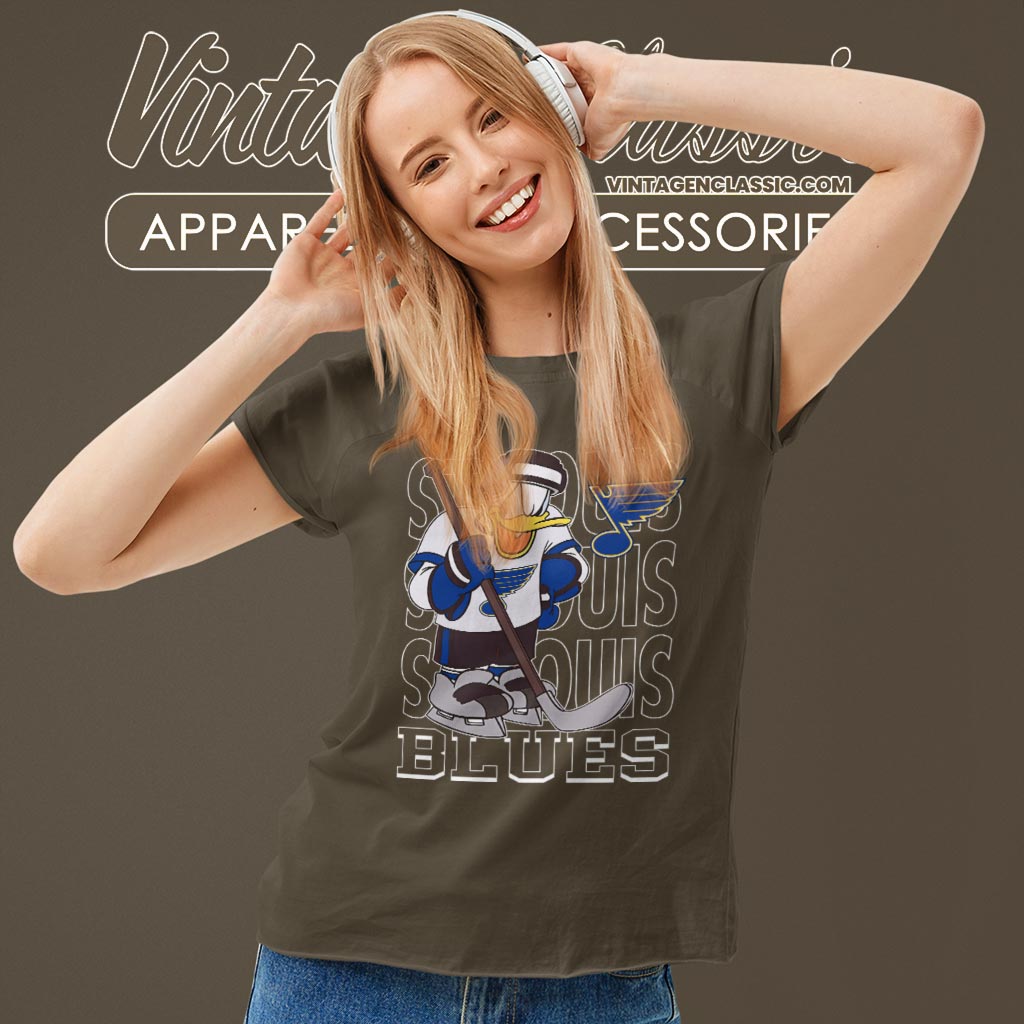 St Louis Blues Donald Duck Hockey Shirt St Louis Blues Donald Duck Hockey Shirt