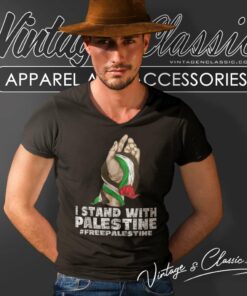 Stand With Palestine Free Palestine Free Gaza V Neck TShirt