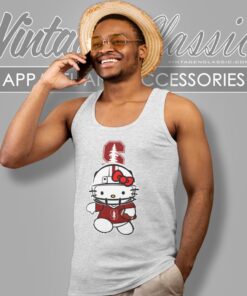 Stanford Cardinal Hello Kitty Tank Top Racerback