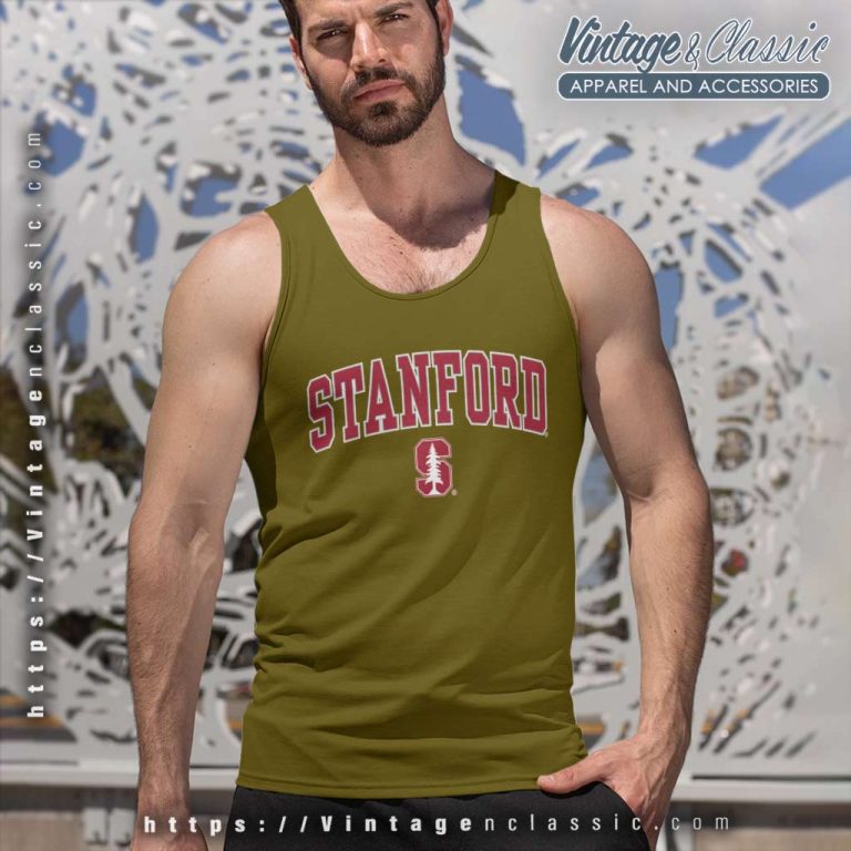 Stanford Cardinal Logo Arch Over Ncaa Football Tank Top Racerback Stanford Cardinal Logo Arch Over Ncaa Football Tank Top Racerback