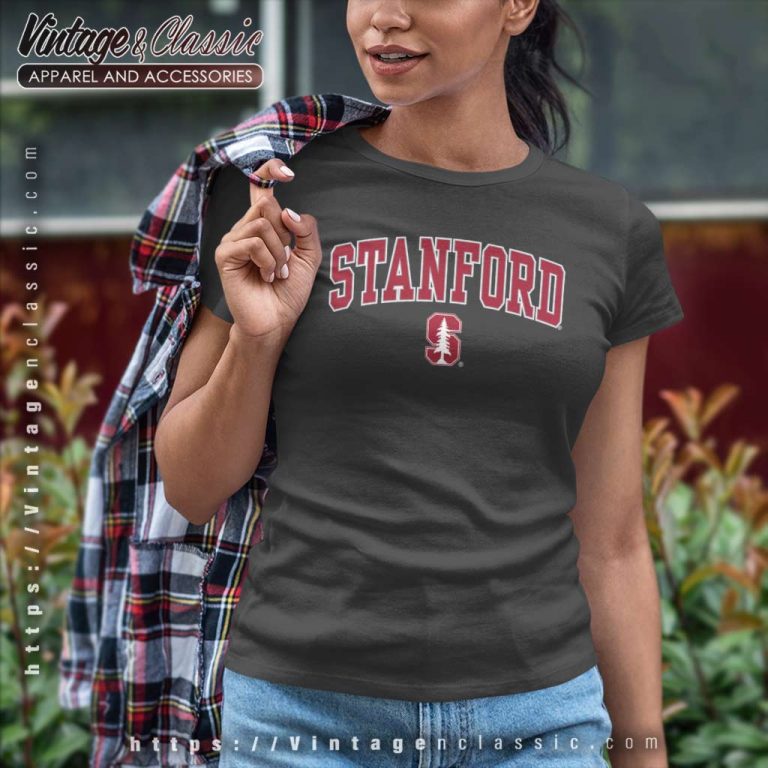 Stanford Cardinal Logo Arch Over Ncaa Football Women TShirt Stanford Cardinal Logo Arch Over Ncaa Football Women TShirt