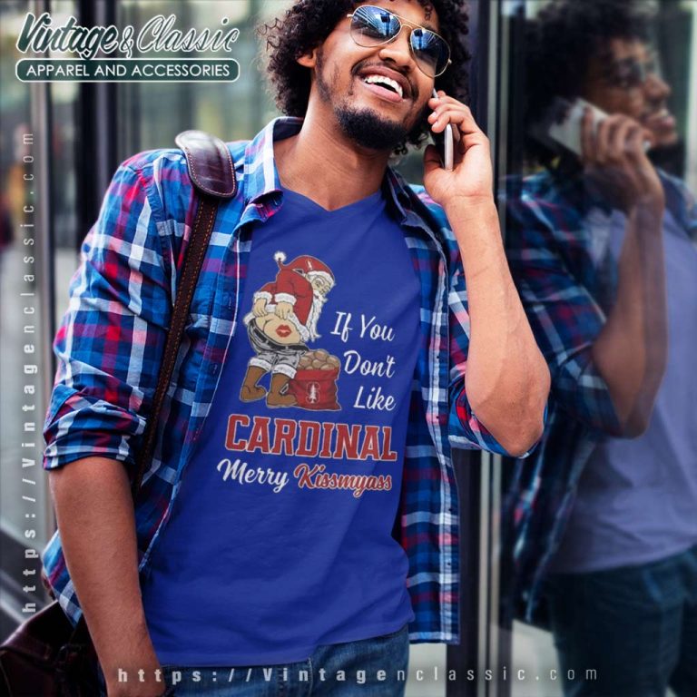 Stanford Cardinal Merry Kissmyass Shirt 2023 Santa Claus If You Don't Like Cardinal V Neck TShirt Stanford Cardinal Merry Kissmyass Shirt 2023 Santa Claus If You Don't Like Cardinal V Neck TShirt