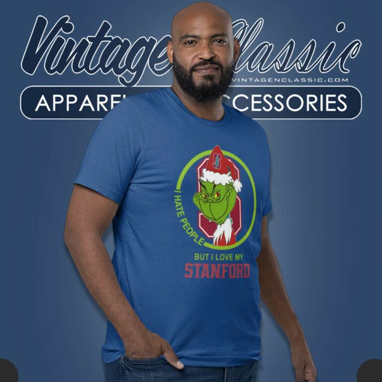 Stanford Cardinal Ncaa Christmas Grinch Shirt I Hate People But I Love My Stanford T Shirt 1 Stanford Cardinal Ncaa Christmas Grinch Shirt I Hate People But I Love My Stanford T Shirt 1