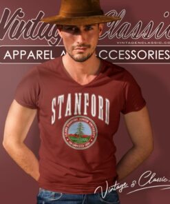 Stanford University Big Logo V Neck TShirt