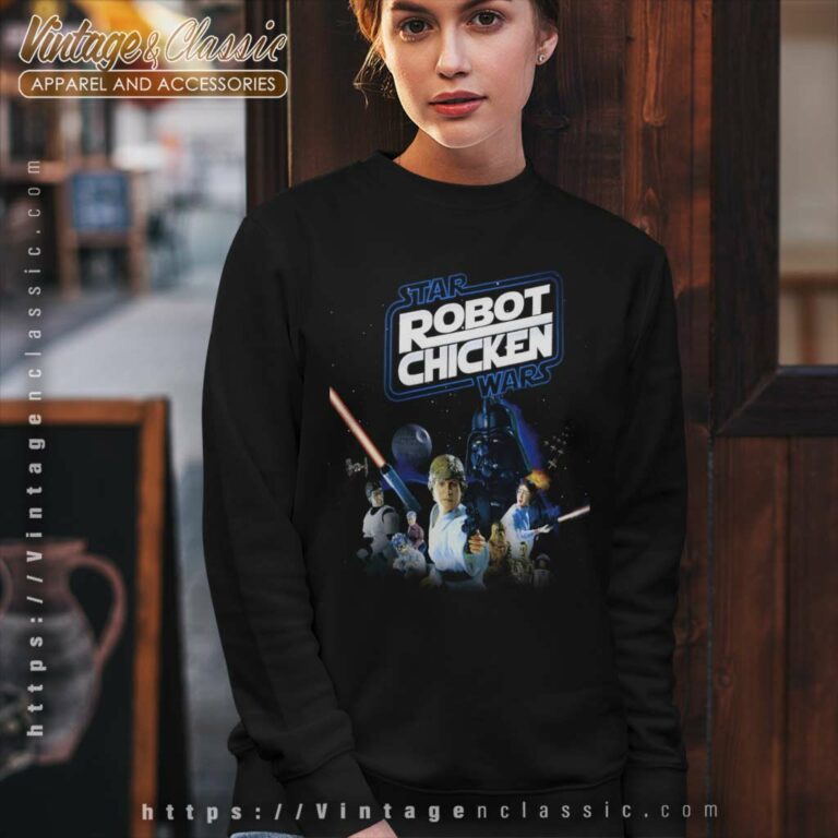 Star Robot Chicken Wars Sweatshirt Star Robot Chicken Wars Sweatshirt