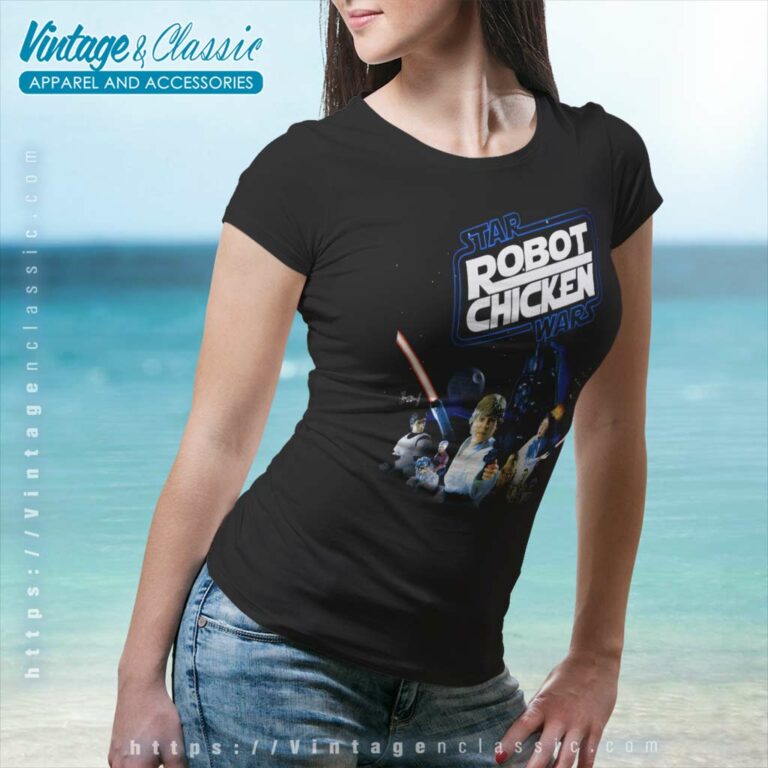Star Robot Chicken Wars Women TShirt Star Robot Chicken Wars Women TShirt