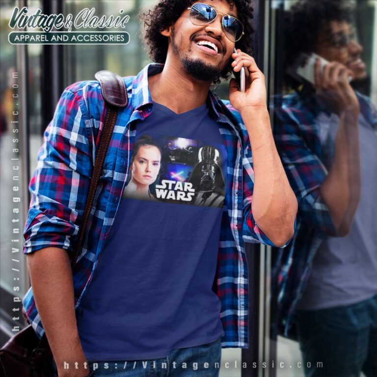 Star Wars 5 Iconic Lightsaber Battles V Neck TShirt Star Wars 5 Iconic Lightsaber Battles V Neck TShirt