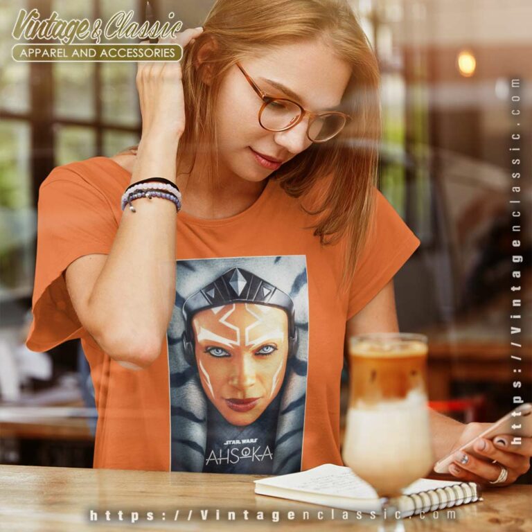 Star Wars Ahsoka Tano Face Shirt Logo Series Poster Art Disney Women TShirt Star Wars Ahsoka Tano Face Shirt Logo Series Poster Art Disney Women TShirt