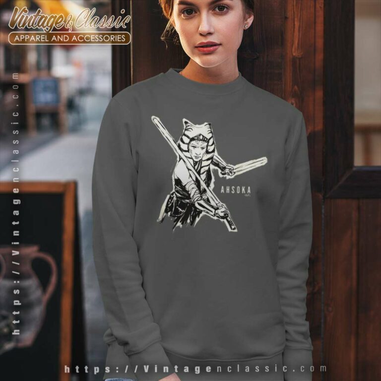 Star Wars Ahsoka Tano Shirt Sketch Disney Sweatshirt Star Wars Ahsoka Tano Shirt Sketch Disney Sweatshirt
