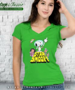 Snoopy Peanuts Star Wars V Neck TShirt