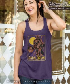 Star Wars Baby Yoda Dadalorian Tank Top Racerback