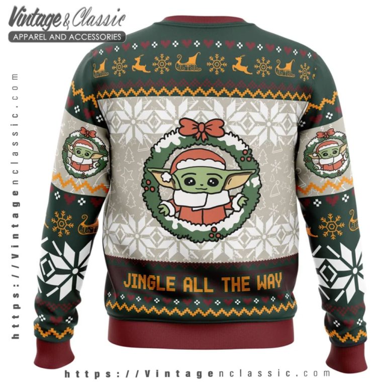 Star Wars Baby Yoda Darkvader Ugly Christmas Sweater back Ugly Sweater Star Wars Baby Yoda Darkvader Ugly Christmas Sweater back Ugly Sweater