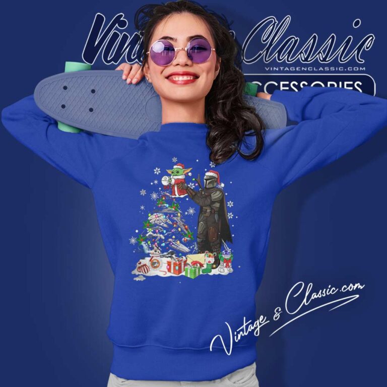 Star Wars Baby Yoda Darth Vader Christmas Sweatshirt Star Wars Baby Yoda Darth Vader Christmas Sweatshirt