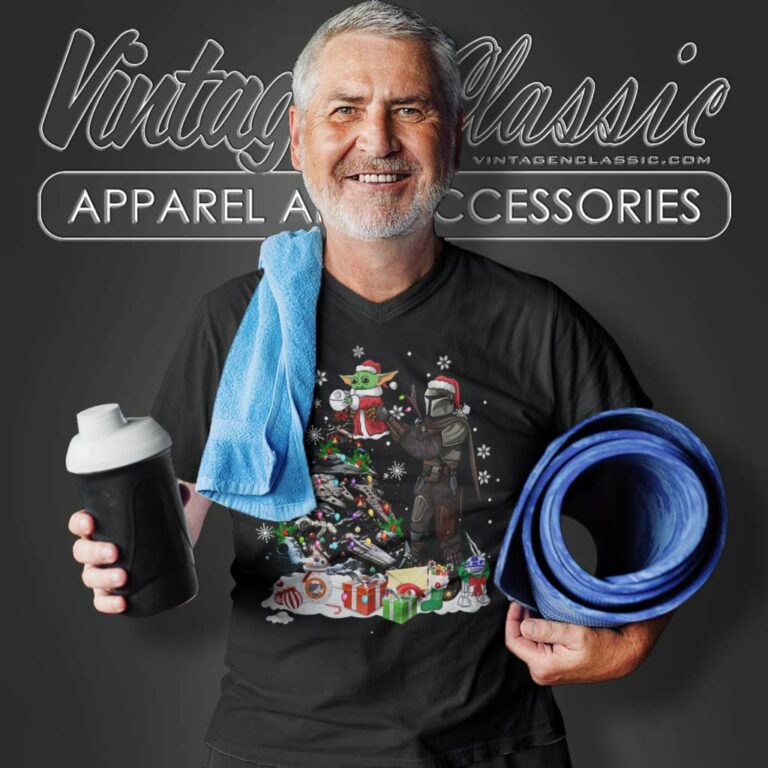 Star Wars Baby Yoda Darth Vader Christmas V Neck TShirt Star Wars Baby Yoda Darth Vader Christmas V Neck TShirt