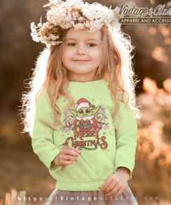 Star Wars Baby Yoda Santa Christmas kids Sweatshirt
