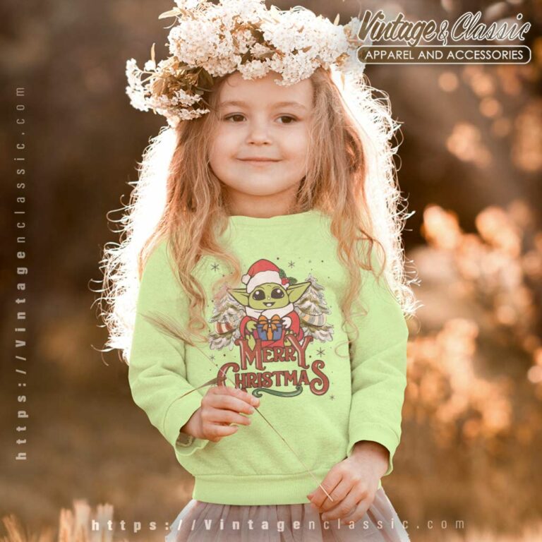 Star Wars Baby Yoda Santa Christmas kids Sweatshirt Star Wars Baby Yoda Santa Christmas kids Sweatshirt