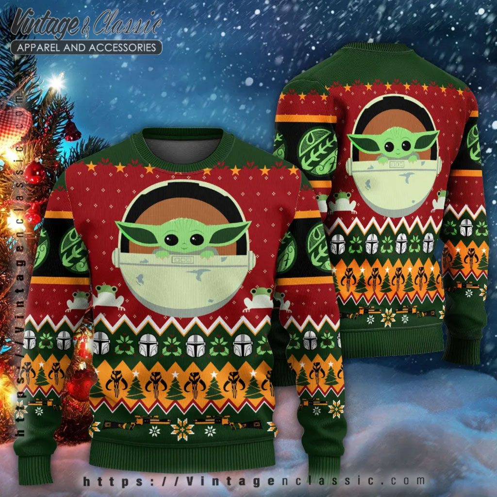 Star Wars Christmas Jumper Baby Yoda Sweatshirt Christmas Baby