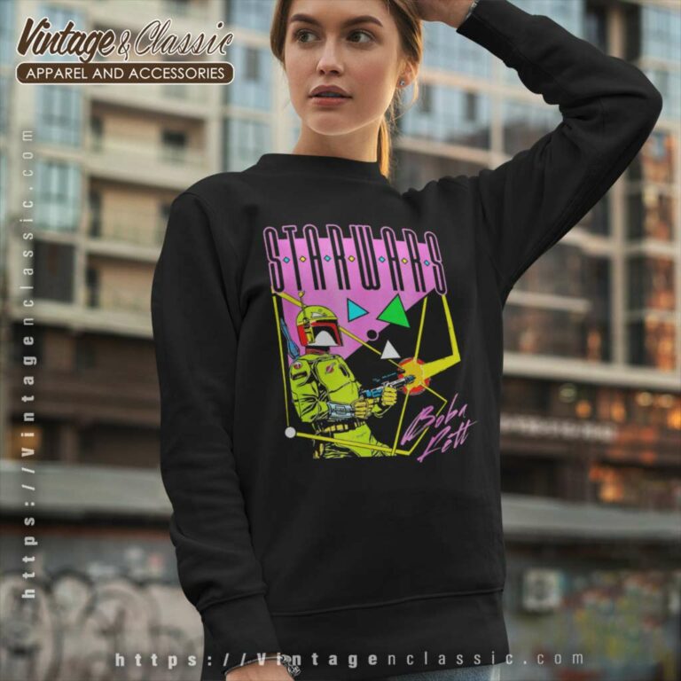 Star Wars Boba Fett Retro Blast From The Past Sweatshirt Star Wars Boba Fett Retro Blast From The Past Sweatshirt