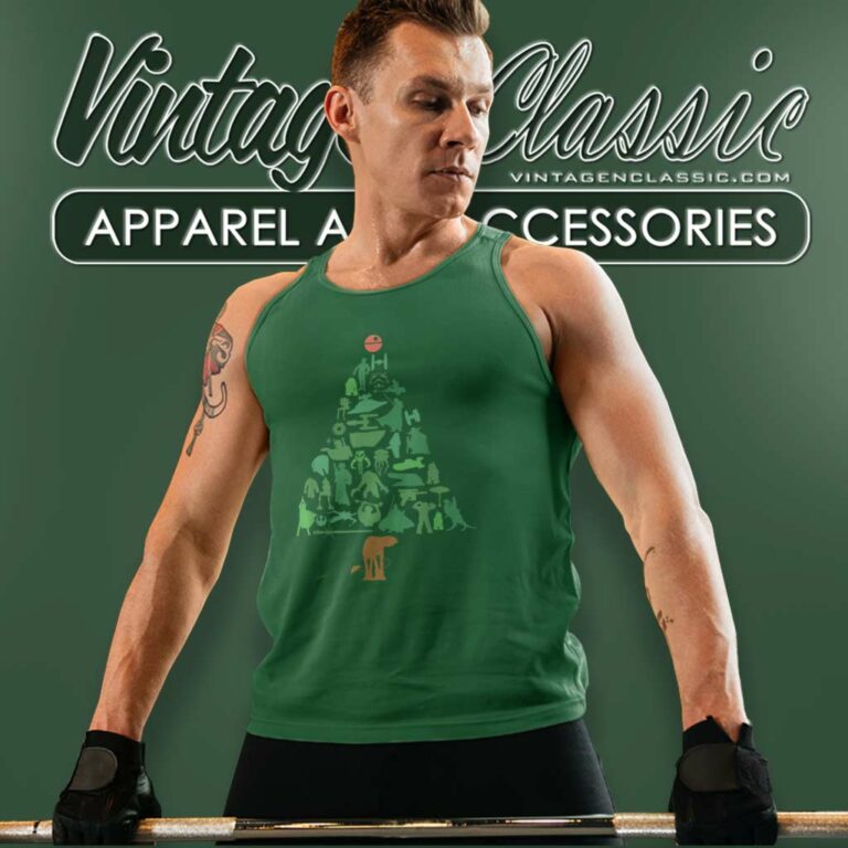 Star Wars Characters Christmas Tree Tank Top Racerback Star Wars Characters Christmas Tree Tank Top Racerback