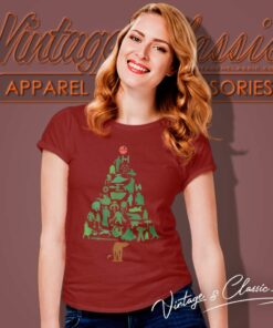 Star Wars Characters Christmas Tree Women TShirt