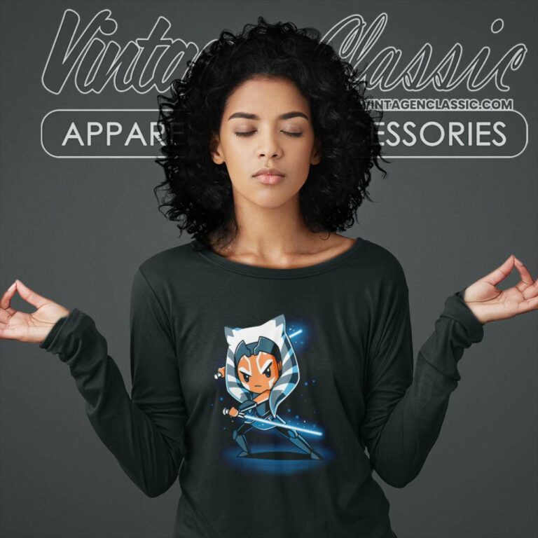 Star Wars Chibi Ahsoka Tano Long Sleeve Tee Star Wars Chibi Ahsoka Tano Long Sleeve Tee