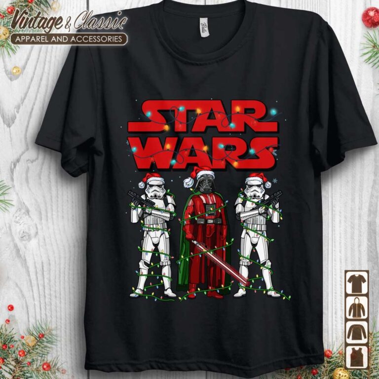 Star Wars Christmas Logo Shirt Darth Vader Stormtrooper Christmas Lights Shirt Star Wars Christmas Logo Shirt Darth Vader Stormtrooper Christmas Lights Shirt