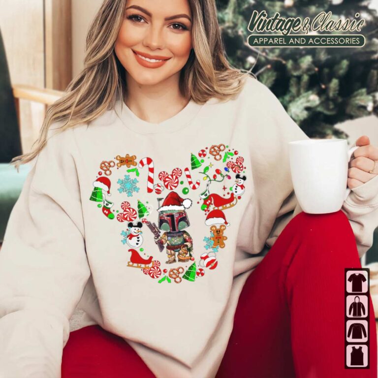 Star Wars Christmas Shirt Mandalorian Disney Christmas T Shirt Star Wars Christmas Shirt Mandalorian Disney Christmas T Shirt