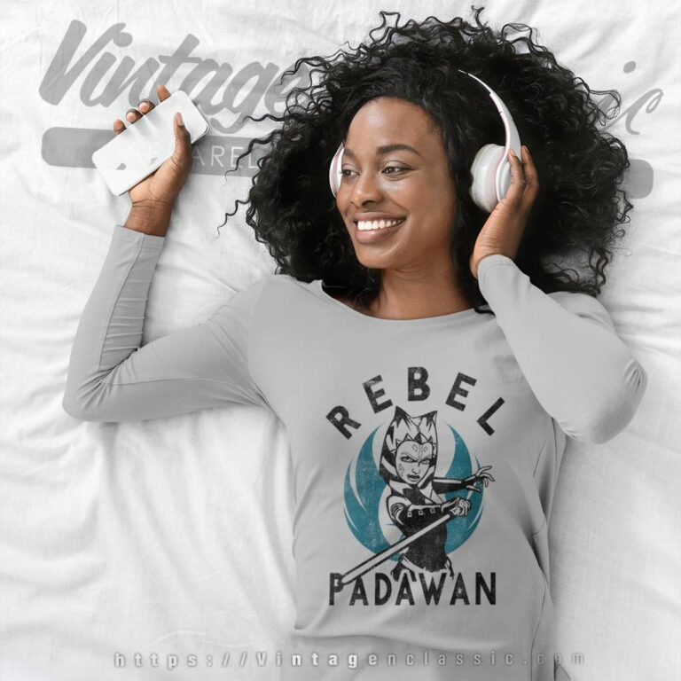 Star Wars Clone Wars Ahsoka Rebel Padawan Portrait Long Sleeve Tee Star Wars Clone Wars Ahsoka Rebel Padawan Portrait Long Sleeve Tee