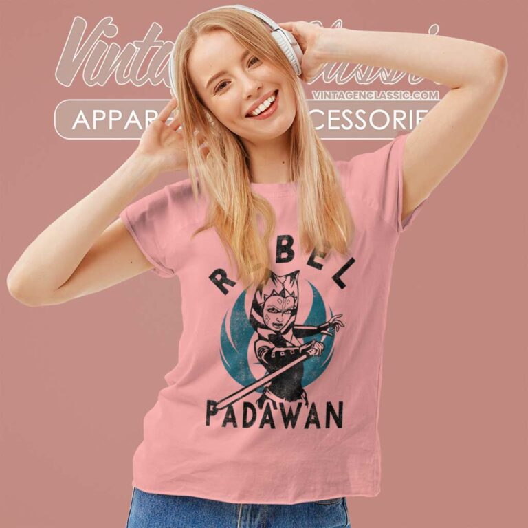 Star Wars Clone Wars Ahsoka Rebel Padawan Portrait Women TShirt Star Wars Clone Wars Ahsoka Rebel Padawan Portrait Women TShirt