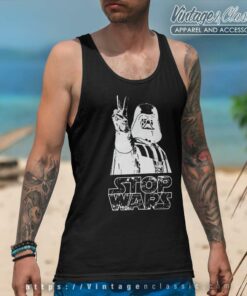 Star Wars Darth Hippies Peace Pacifism Stop Wars Tank Top Racerback