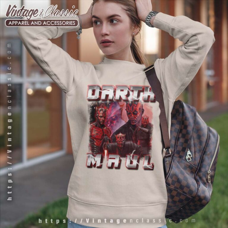 Star Wars Darth Maul Portrait Poster Sweatshirt Star Wars Darth Maul Portrait Poster Sweatshirt