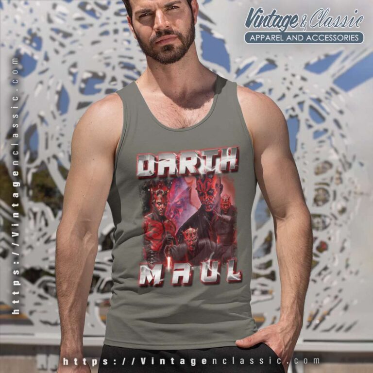 Star Wars Darth Maul Portrait Poster Tank Top Racerback Star Wars Darth Maul Portrait Poster Tank Top Racerback