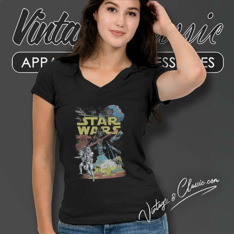 Star Wars Darth Vader Empire V Neck TShirt Star Wars Darth Vader Empire V Neck TShirt