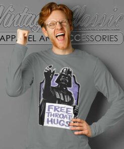 Star Wars Darth Vader Free Throat Hugs Long Sleeve Tee