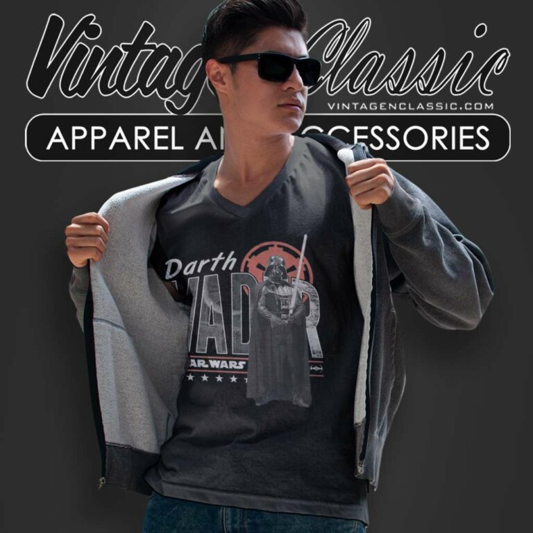 Star Wars Darth Vader Lightsaber V Neck TShirt Star Wars Darth Vader Lightsaber V Neck TShirt