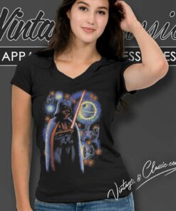 Star Wars Darth Vader Starry Night V Neck TShirt