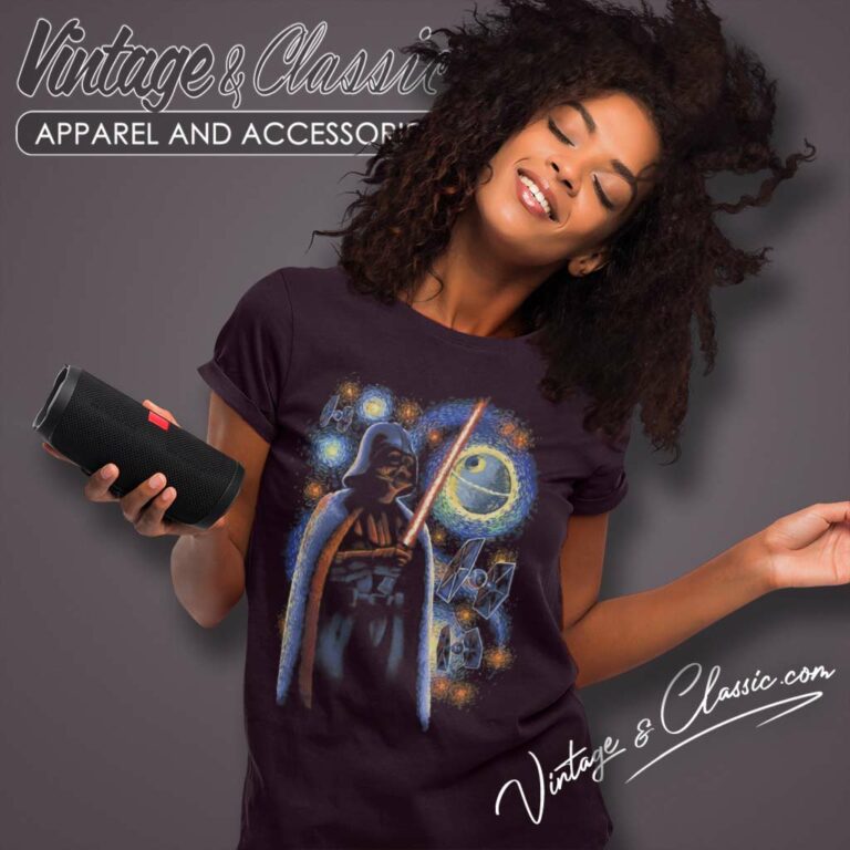 Star Wars Darth Vader Starry Night Women TShirt Star Wars Darth Vader Starry Night Women TShirt