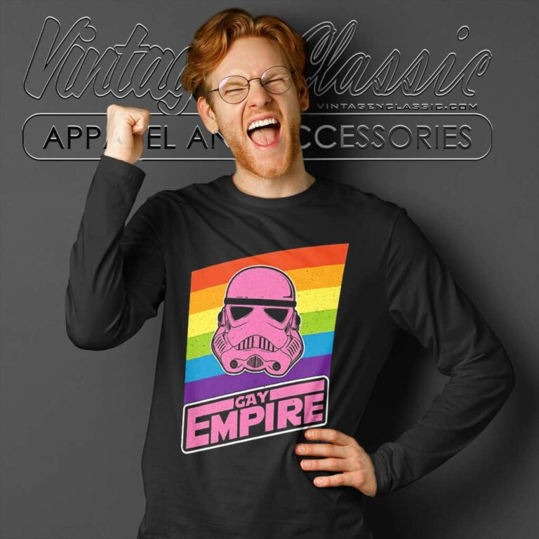 Star Wars Gay Empire Lgbt Pride Flag Long Sleeve Tee Star Wars Gay Empire Lgbt Pride Flag Long Sleeve Tee