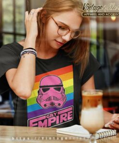 Star Wars Gay Empire Lgbt Pride Flag Women TShirt
