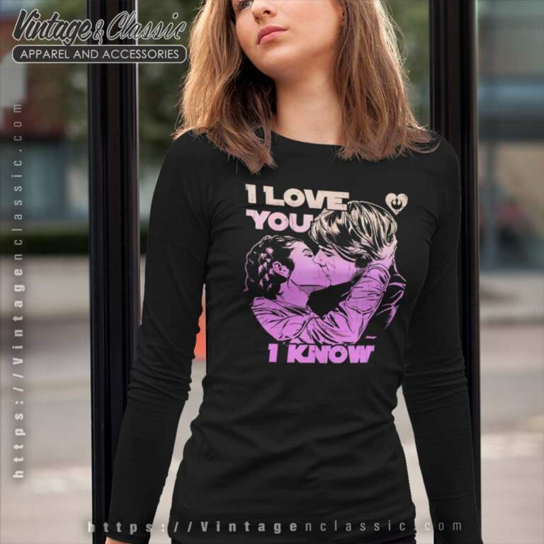 Star Wars Han Leia I Love You I Know Long Sleeve Tee Star Wars Han Leia I Love You I Know Long Sleeve Tee