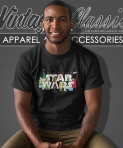 Star Wars Logo Characters Christmas T Shirt