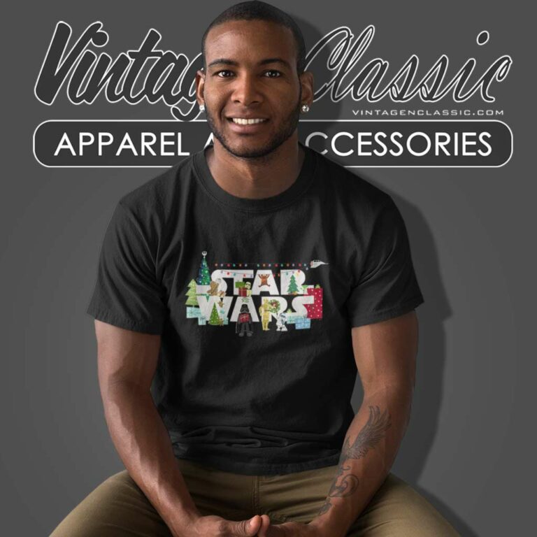 Star Wars Logo Characters Christmas T Shirt Star Wars Logo Characters Christmas T Shirt