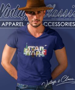 Star Wars Logo Characters Christmas V Neck TShirt