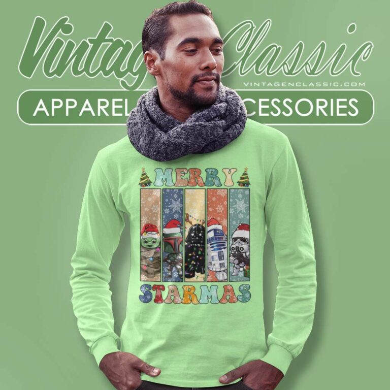 Star Wars Merry Christmas Starmas Long Sleeve Tee 1 Star Wars Merry Christmas Starmas Long Sleeve Tee 1