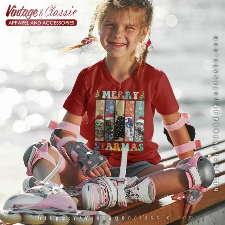 Star Wars Merry Christmas Starmas kids Vneck 1 Star Wars Merry Christmas Starmas kids Vneck 1