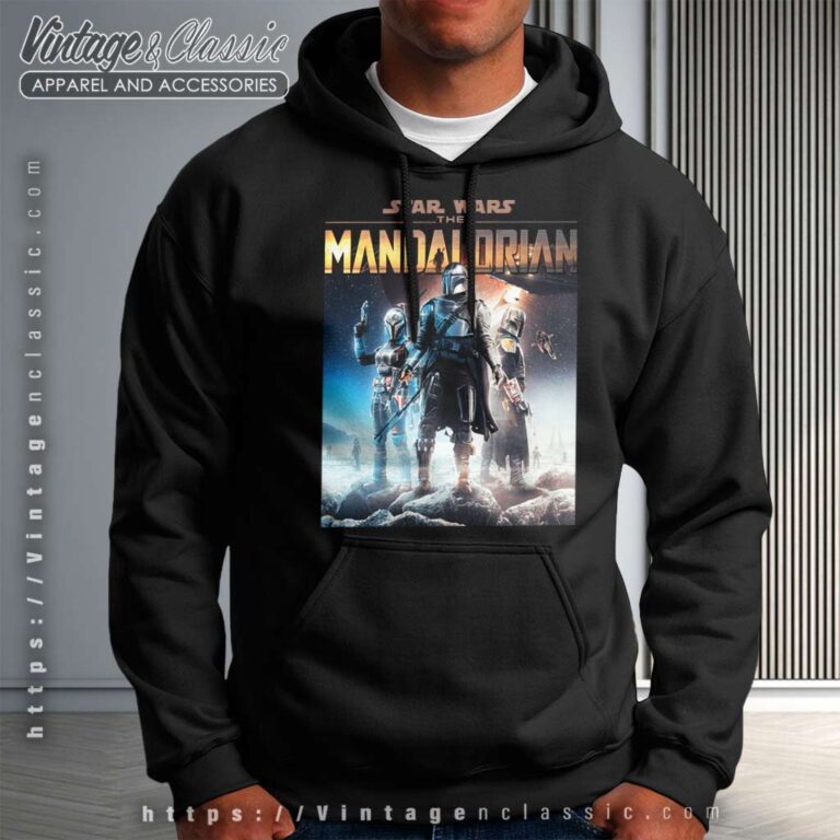 Star Wars Movies Mandalorian poster Hoodie Star Wars Movies Mandalorian poster Hoodie